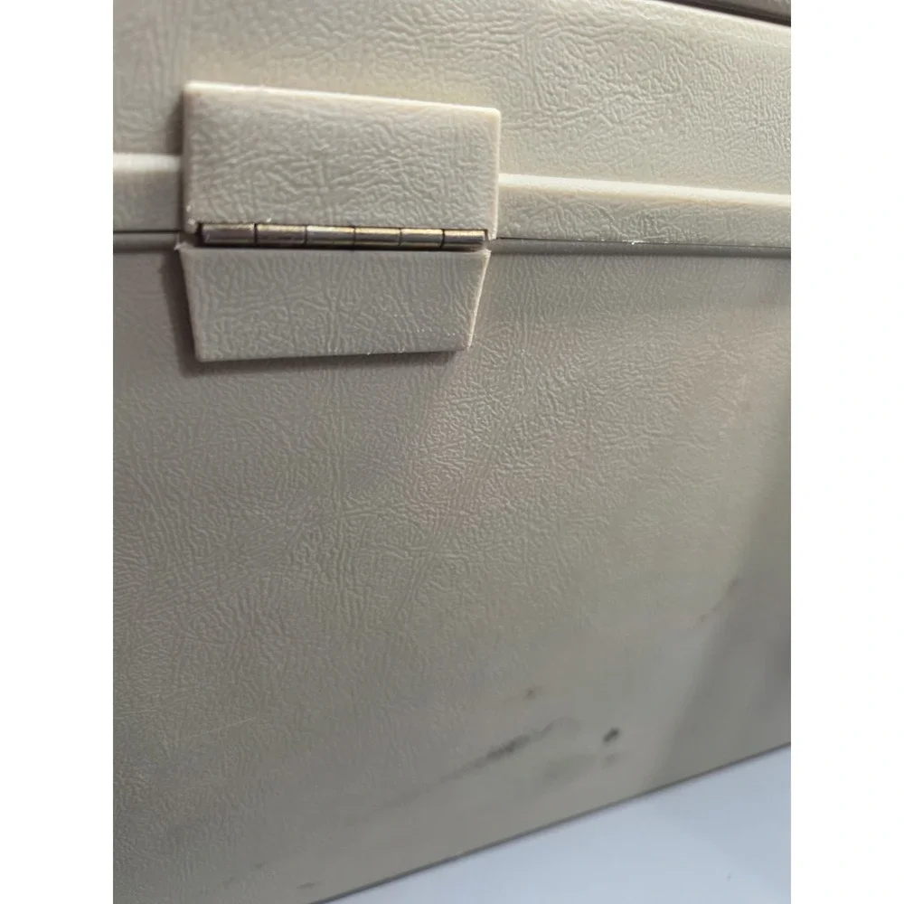 Vintage Sterling Plastics Multi File #274 Portable File Box Case Beige USA